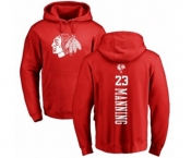 NHL Adidas Chicago Blackhawks #23 Brandon Manning Red One Color Backer Pullover Hoodie