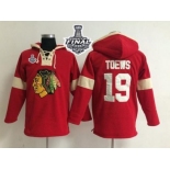 NHL Chicago Blackhawks #19 Jonathan Toews Red 2015 Stanley Cup Pullover Jerseys