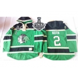 NHL Chicago Blackhawks #2 Duncan Keith Green St. Patrick's Day McNary Lace Hoodie 2015 Stanley Cup Stitched Jerseys