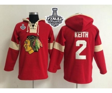 NHL Chicago Blackhawks #2 Duncan Keith Red 2015 Stanley Cup Pullover Jerseys