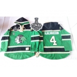 NHL Chicago Blackhawks #4 Niklas Hjalmarsson Green St. Patrick's Day McNary Lace Hoodie 2015 Stanley Cup Stitched Jerseys