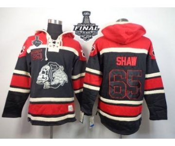 NHL Chicago Blackhawks #65 Andrew Shaw Black Sawyer Hooded Sweatshirt 2015 Stanley Cup Jerseys