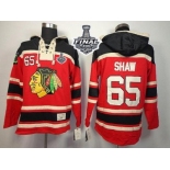 NHL Chicago Blackhawks #65 Andrew Shaw Red Sawyer Hooded Sweatshirt 2015 Stanley Cup Stitched Jerseys