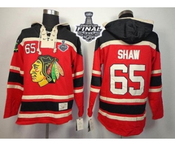 NHL Chicago Blackhawks #65 Andrew Shaw Red Sawyer Hooded Sweatshirt 2015 Stanley Cup Stitched Jerseys