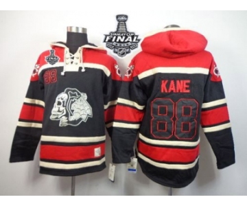 NHL Chicago Blackhawks #88 Patrick Kane Black Sawyer Hooded Sweatshirt 2015 Stanley Cup Stitched Jerseys