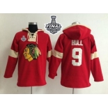 NHL Chicago Blackhawks #9 Bobby Hull Red 2015 Stanley Cup Pullover Hoodie Jerseys