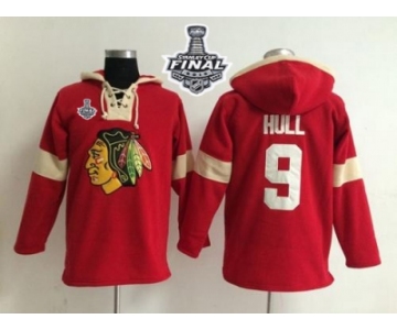 NHL Chicago Blackhawks #9 Bobby Hull Red 2015 Stanley Cup Pullover Hoodie Jerseys