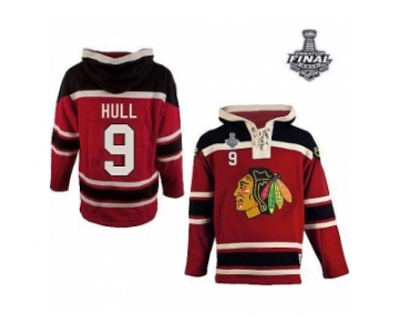 NHL Chicago Blackhawks #9 Bobby Hull Red Sawyer Hooded Sweatshirt 2015 Stanley Cup Stitched Jerseys