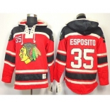 nhl jerseys chicago blackhawks #35 esposito red[pullover hooded sweatshirt]