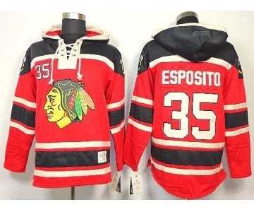 nhl jerseys chicago blackhawks #35 esposito red[pullover hooded sweatshirt]