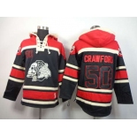 nhl jerseys chicago blackhawks #50 crawford red-black[pullover hooded sweatshirt][the skeleton head]