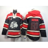 nhl jerseys chicago blackhawks #81 hossa red-black[pullover hooded sweatshirt][the skeleton head]