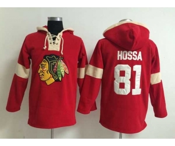 nhl jerseys chicago blackhawks #81 hossa red-cream[pullover hooded sweatshirt]