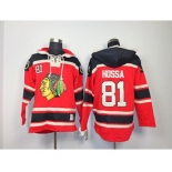 nhl jerseys chicago blackhawks #81 hossa red[pullover hooded sweatshirt]