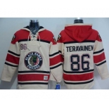 nhl jerseys chicago blackhawks #86 teravainen red-cream[pullover hooded sweatshirt]