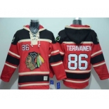 nhl jerseys chicago blackhawks #86 teravainen red[pullover hooded sweatshirt]