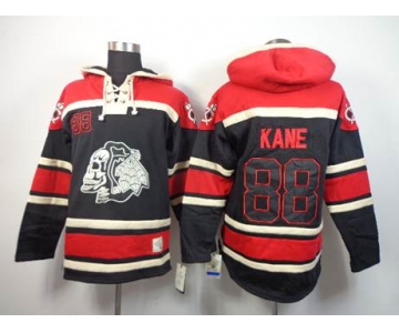 nhl jerseys chicago blackhawks #88 kane red-black[pullover hooded sweatshirt][the skeleton head]