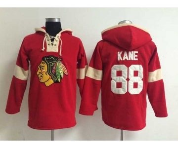 nhl jerseys chicago blackhawks #88 kane red-cream[pullover hooded sweatshirt]