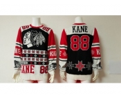 NHL Chicago Blackhawks #88 Patrick Kane Black Red Sweater