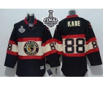 NHL Youth Blackhawks #88 Patrick Kane Black New Third 2015 Stanley Cup Stitched Jerseys