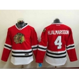 NHL Youth Chicago Blackhawks #4 Niklas Hjalmarsson Red Stitched jerseys