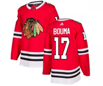 Youth Adidas Chicago Blackhawks #17 Lance Bouma Authentic Red Home NHL Jersey