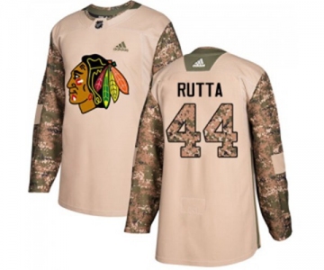 Youth Adidas Chicago Blackhawks #44 Jan Rutta Authentic Camo Veterans Day Practice NHL Jersey