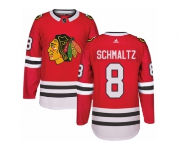 Youth Adidas Chicago Blackhawks #8 Nick Schmaltz Premier Red Home NHL Jersey