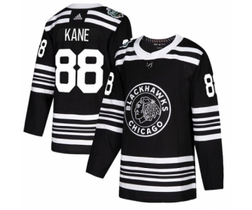 Youth Adidas Chicago Blackhawks #88 Patrick Kane Authentic Black 2019 Winter Classic NHL Jersey