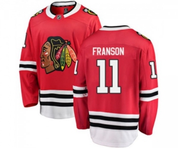 Youth Chicago Blackhawks #11 Cody Franson Fanatics Branded Red Home Breakaway NHL Jersey