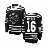 Youth Chicago Blackhawks #16 Marcus Kruger Black 2019 Winter Classic Fanatics Branded Breakaway NHL Jersey