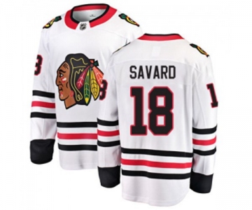 Youth Chicago Blackhawks #18 Denis Savard Fanatics Branded White Away Breakaway NHL Jersey