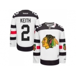 Youth Chicago Blackhawks #2 Duncan Keith White 2016 Stadium Series Stitched NHL Jersey