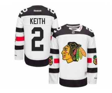 Youth Chicago Blackhawks #2 Duncan Keith White 2016 Stadium Series Stitched NHL Jersey