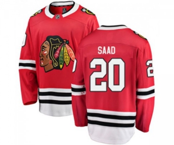 Youth Chicago Blackhawks #20 Brandon Saad Fanatics Branded Red Home Breakaway NHL Jersey