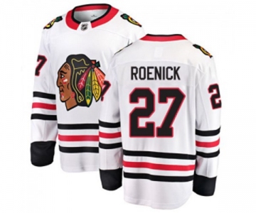 Youth Chicago Blackhawks #27 Jeremy Roenick Fanatics Branded White Away Breakaway NHL Jersey