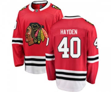 Youth Chicago Blackhawks #40 John Hayden Fanatics Branded Red Home Breakaway NHL Jersey