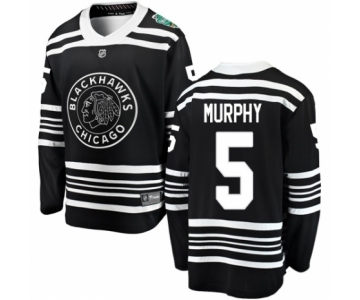 Youth Chicago Blackhawks #5 Connor Murphy Black 2019 Winter Classic Fanatics Branded Breakaway NHL Jersey