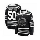 Youth Chicago Blackhawks #50 Corey Crawford Black 2019 Winter Classic Fanatics Branded Breakaway NHL Jersey