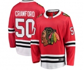 Youth Chicago Blackhawks #50 Corey Crawford Fanatics Branded Red Home Breakaway NHL Jersey