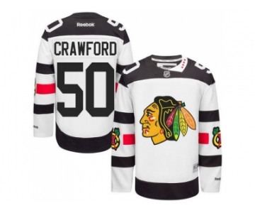 Youth Chicago Blackhawks #50 Corey Crawford White 2016 Stadium Series Stitched NHL Jersey