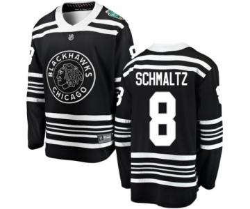 Youth Chicago Blackhawks #8 Nick Schmaltz Black 2019 Winter Classic Fanatics Branded Breakaway NHL Jersey