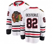 Youth Chicago Blackhawks #82 Jordan Oesterle Fanatics Branded White Away Breakaway NHL Jersey