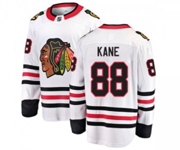 Youth Chicago Blackhawks #88 Patrick Kane Fanatics Branded White Away Breakaway NHL Jersey