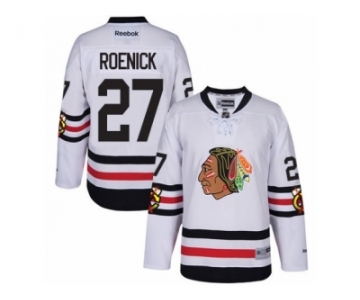 Youth Reebok Chicago Blackhawks #27 Jeremy Roenick Authentic White 2017 Winter Classic NHL Jersey