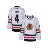 Youth Reebok Chicago Blackhawks #4 Bobby Orr Authentic White 2017 Winter Classic NHL Jersey