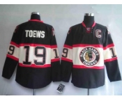 youth nhl chicago blackhawks #19 toews black(third edition)