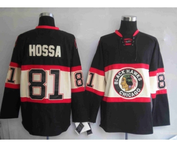 youth nhl chicago blackhawks #81 hossa black[third edition]