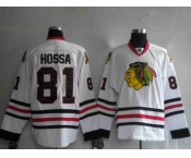 youth nhl chicago blackhawks #81 hossa white