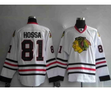 youth nhl chicago blackhawks #81 hossa white